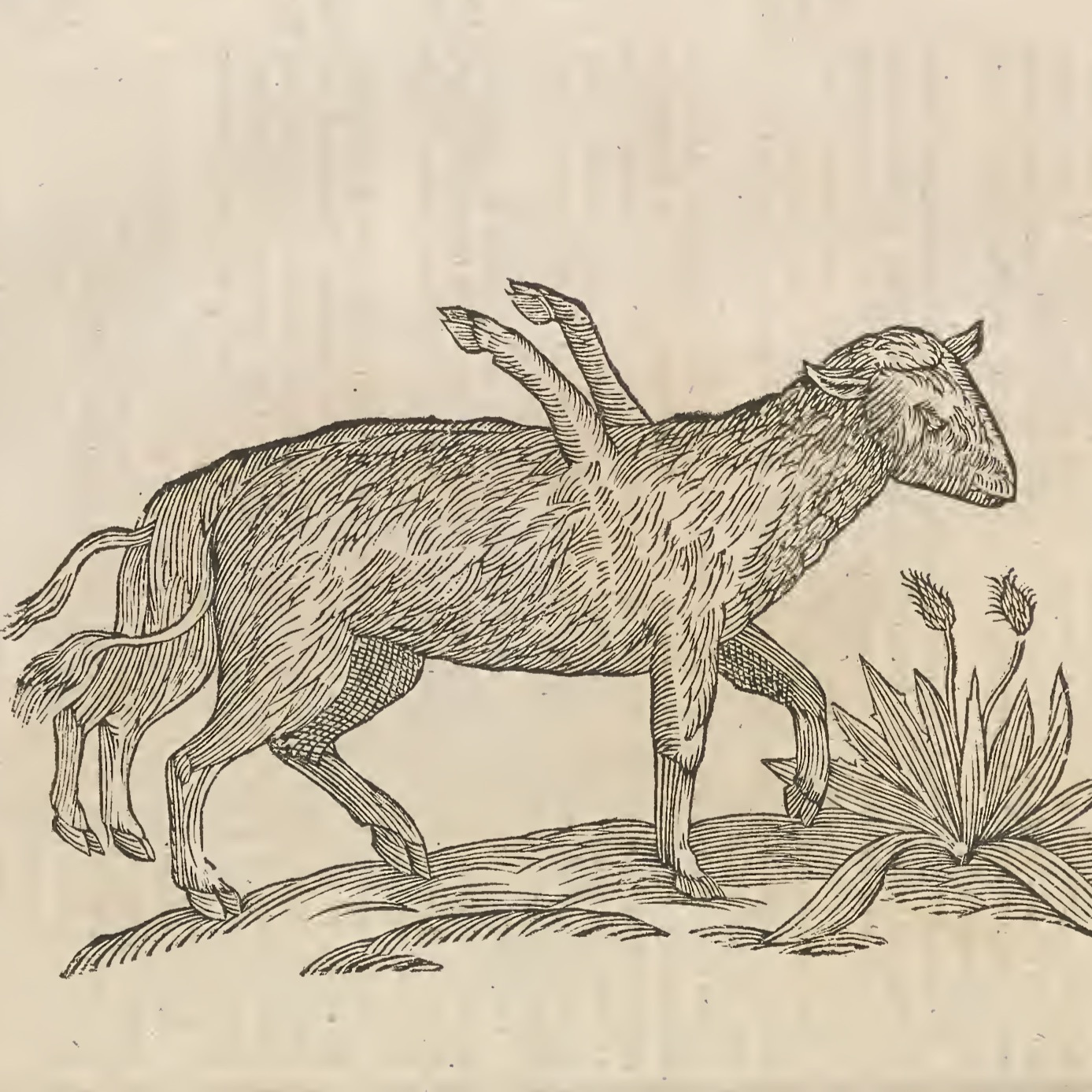 Agnello con otto zampe